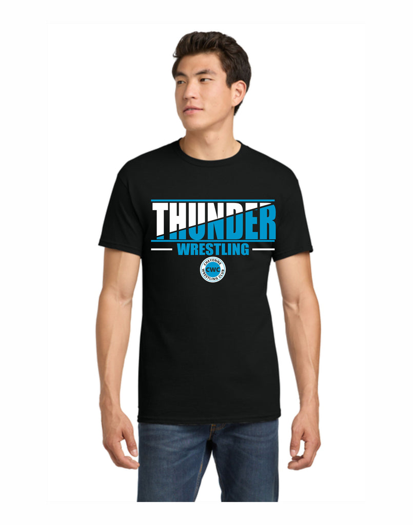 A - Thunder Wrestling Black T-Shirt