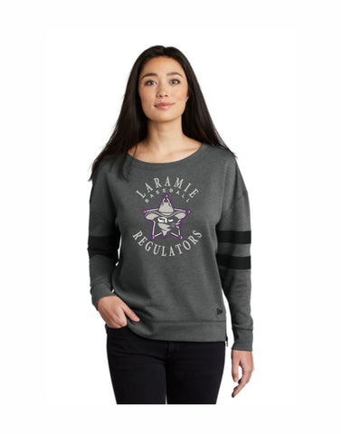 R - Regulators New Era ® Ladies Tri-Blend Fleece Varsity Crew