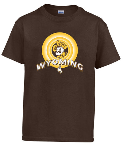 T036 Youth Looney WY Shirt - Brown