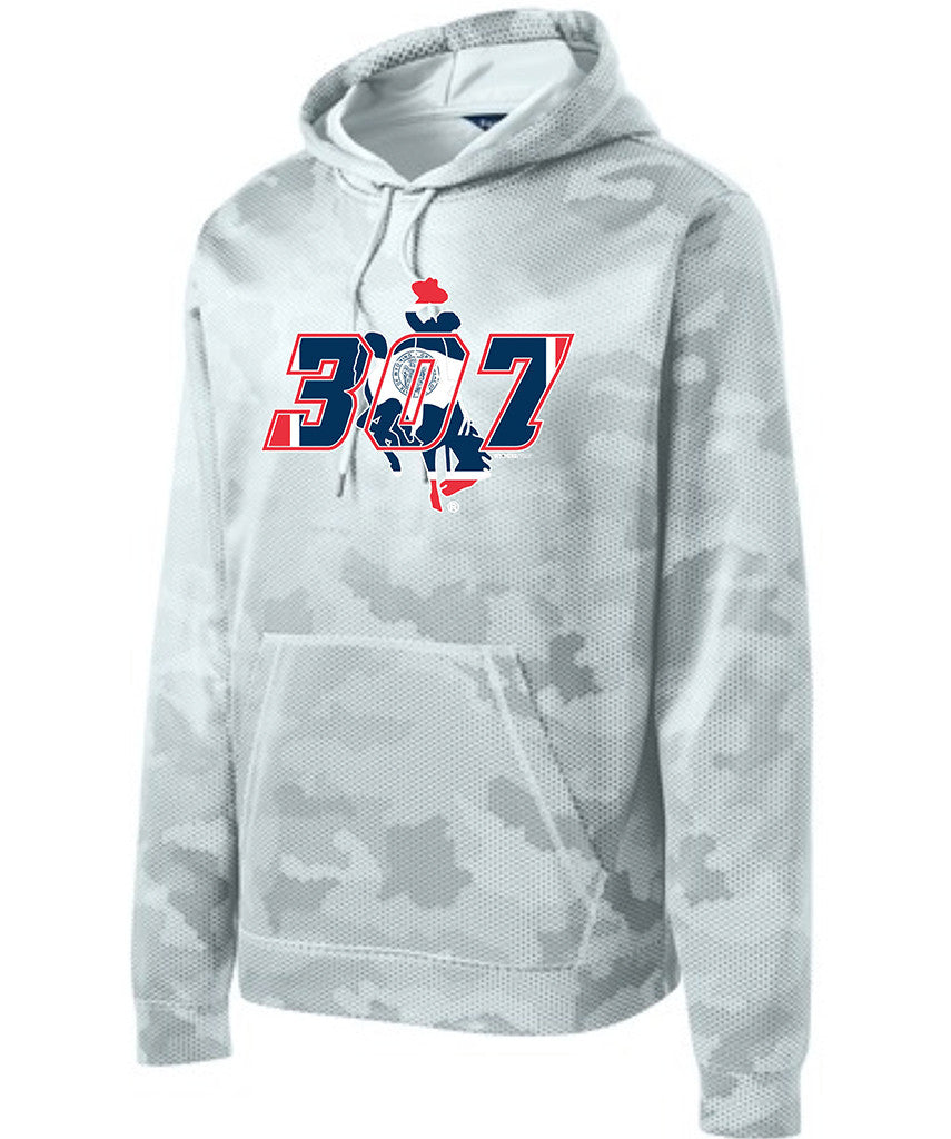 HD004 307 State Flag Hoodie - White