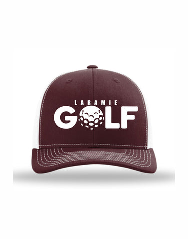 E - Laramie Golf Richardson Structured Hat (Maroon/White)