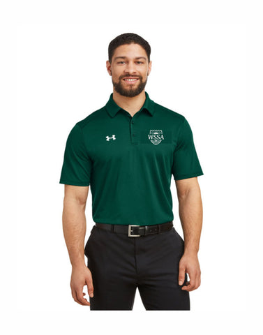 D -  Mens Under Armour Short Sleeve Polo - Forest Green