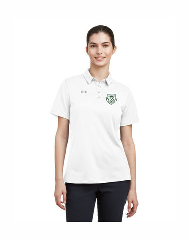 A -  Ladies Under Armour Short Sleeve Polo - White