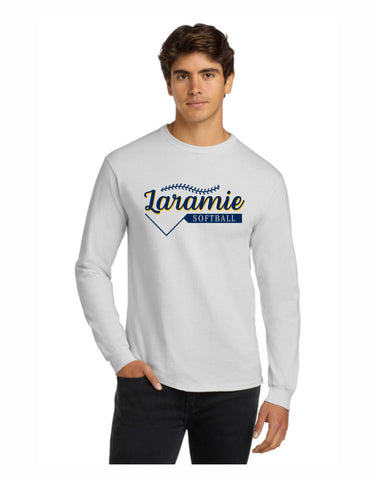 D4 -  Laramie Softball Gildan Long Sleeve (White) D1