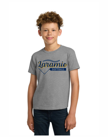 B1 - Laramie Softball Youth Gildan T-Shirt (Sport Gray) D1