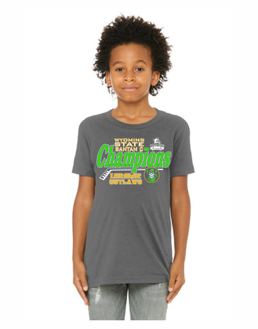 B1 - Laramie Outlaw Hockey Youth T-Shirt (Asphalt)