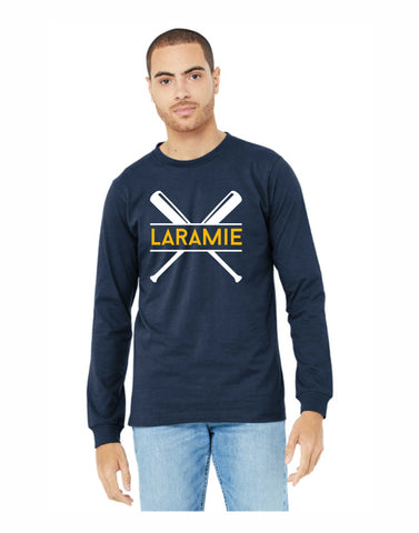 D -  Laramie Softball Bella Canvas Long Sleeve (Navy) D3