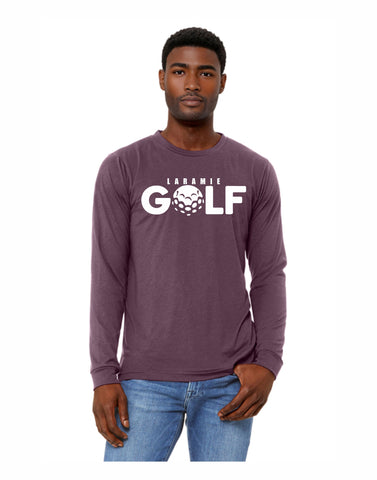 C - Laramie Golf Long Sleeve (Heather Maroon)