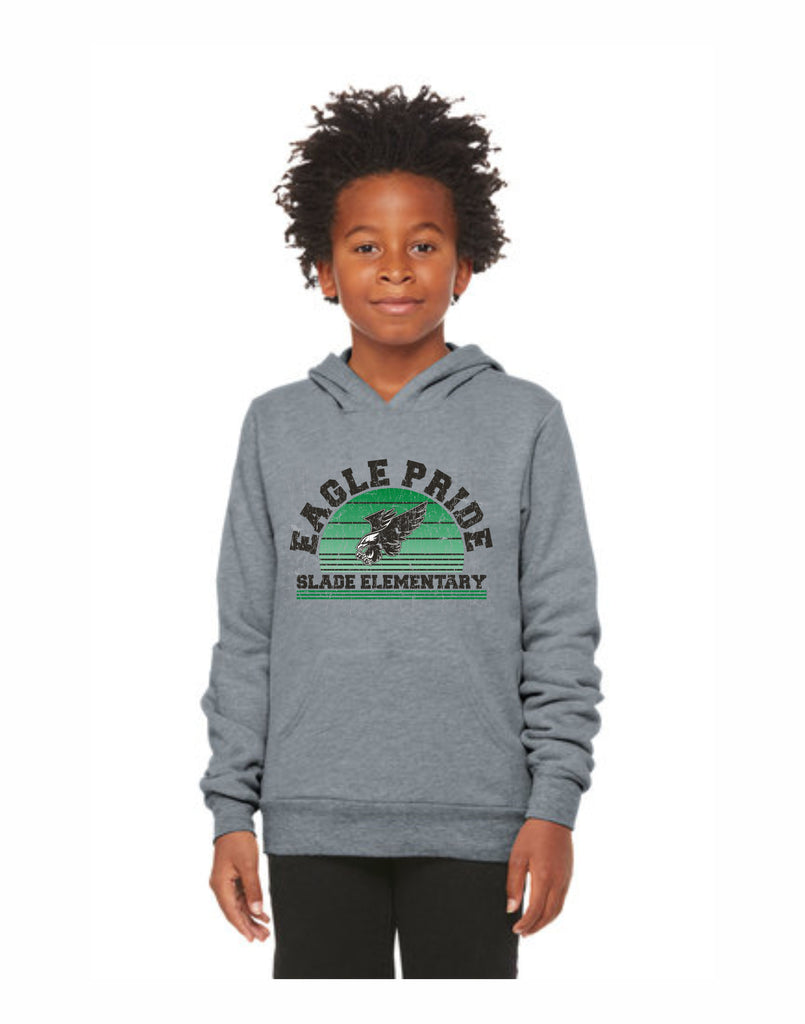 E -  Slade Bella Canvas Youth Hoodie (Athletic Gray)