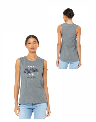 I2 - Laramie Softball Ladies State Tank - (Athletic Gray)