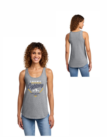 I1 - Laramie Softball Ladies State Tank - (Athletic Gray)