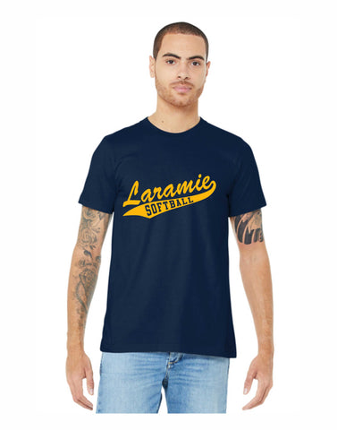 A - Laramie Softball Unisex Bella Canvas T-Shirt (Navy)