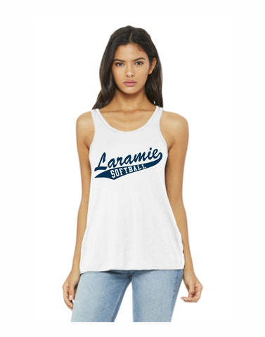 E - Laramie Softball Ladies Tank (White)