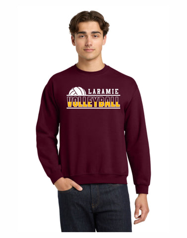 I - Laramie Volleyball Crewneck Maroon D2