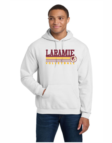 K - Laramie Volleyball Hoodie White D1