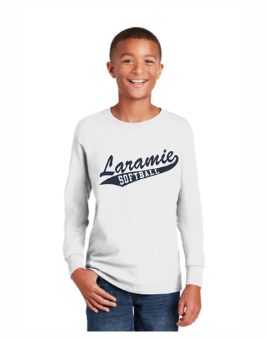 C1 - Laramie Softball Youth Long Sleeve (White)