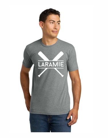 B2 - Laramie Softball Next Level T-Shirt - (Dark Heather Gray) D2