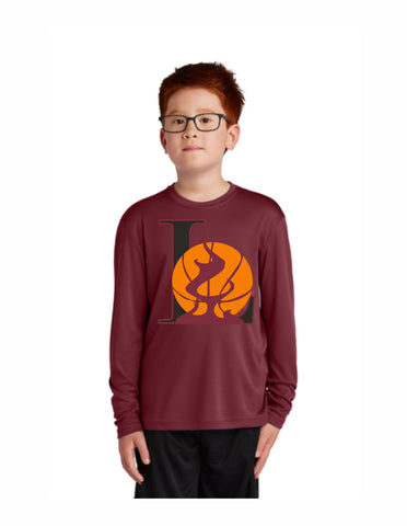 I1 - Laramie Fire Maroon Youth Long Sleeve