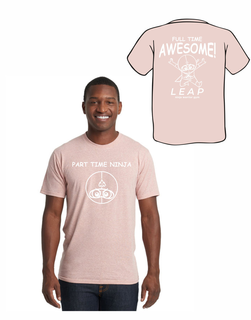 B4 - Part Time Ninja T (Desert Pink) - Front and Back Print