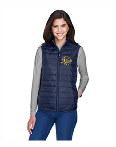 O - Laramie Girls Softball Ash City - Core 365 Ladies' Prevail Packable Puffer Vest
