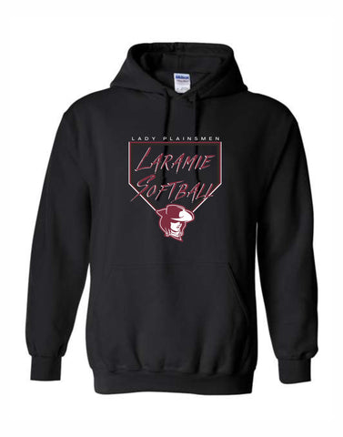 F- Laramie Softball Gildan Hoodie (Black)