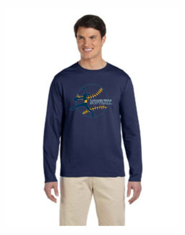 M - Laramie Girls Softball Gildan Adult Softstyle® 4.5 oz. Long-Sleeve T-Shirt