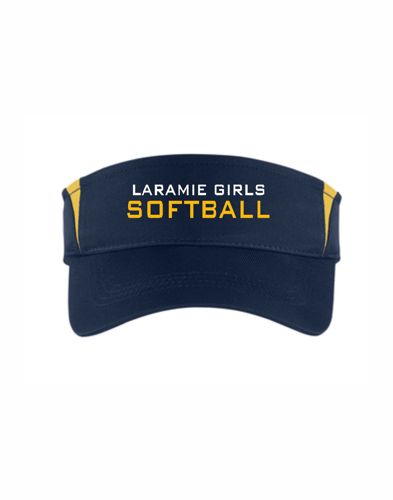 H - Laramie Girls Softball Visor