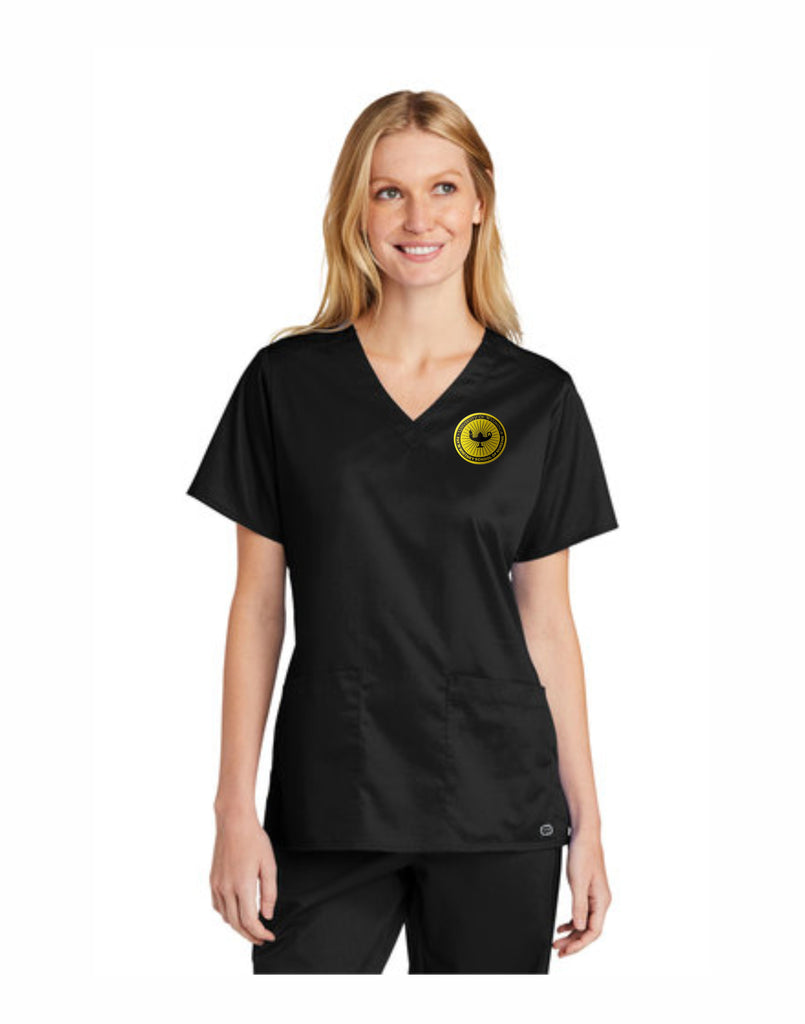 D - UW Nursing WonderWink® Women’s WorkFlex™ V-Neck Top