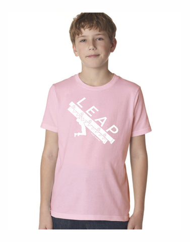 G4 - Leap Stair Youth T (Light Pink)