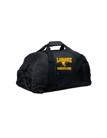 A -  Large Square Duffel - Black