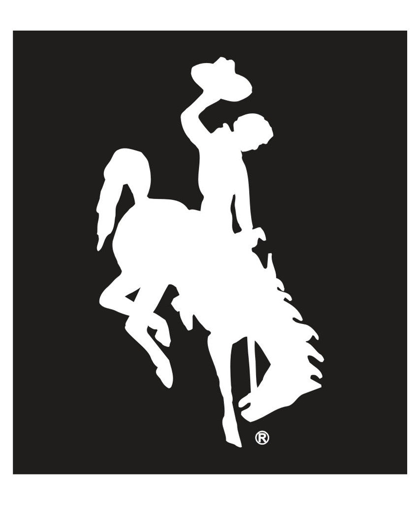 D007 Wyoming Bucking Horse Decal 8"