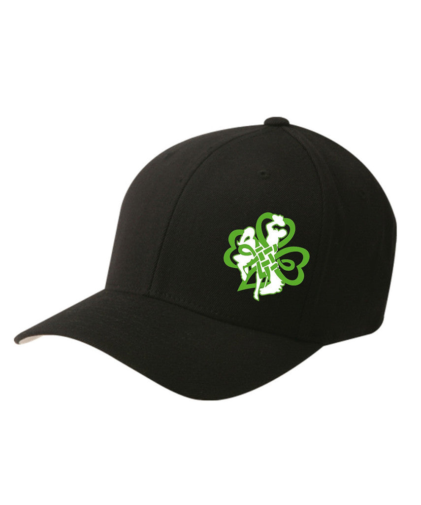 H007 Buckin' Irish Flex Fit Hat - Black
