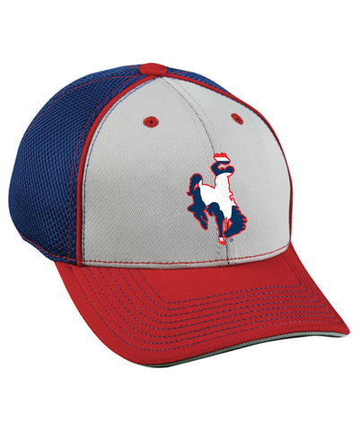 H031 WY State Flag Bucking Horse Hat
